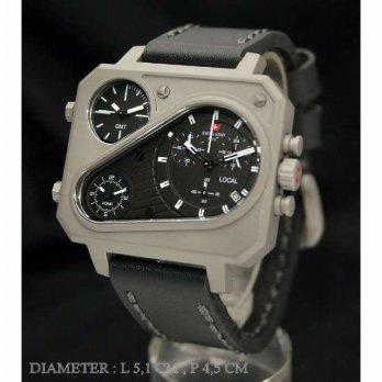 Swiss Army 6616 Grey Black Leather