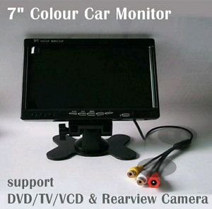 TV portable monitor 7in support player + tuner