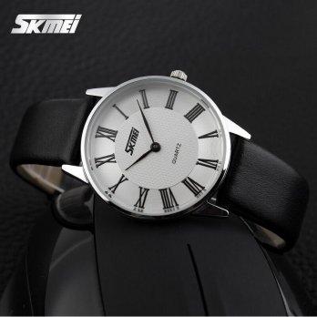 jam tangan pria + Box , original model casio 9092 putih skmei