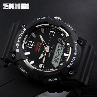 '"''""Skmei 1057 Men Sports Military Watches Brand Casual Wristwatch Men''''s Digital Watch Silver""''"'  