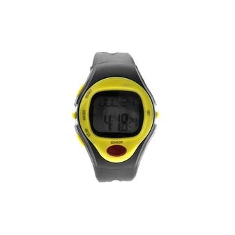 06221 Waterproof Unisex Pulse Heart Rate Monitor Calorie Counter Sports Digital Watch with Date /Alarm /Stopwatch Yellow  