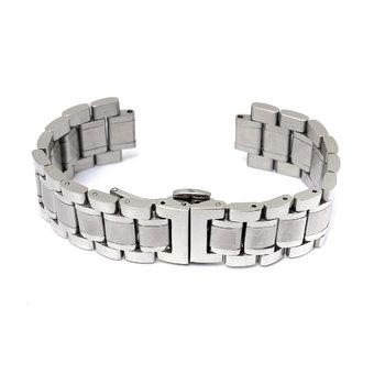 19mm 304 Acero Inox Correa Banda de Reloj Curvo Fin Watch Band Strap Bracelet (Intl)  