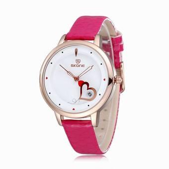 2016 Fashion Casual Watches Clocks Dress Watches(Rose Red) (Intl)  