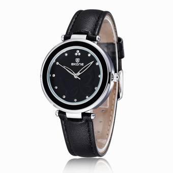2018 Women Wristwatches Fashion Rhinestone Watches Casual Dress Quartz Ladies Brand Bracelet Watch(Black) (Intl)  