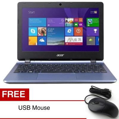 Acer E3-112 - RAM 2GB - Intel Celeron N2840 2.16GHz Win8 - 11.6" - Biru Free USB Mouse