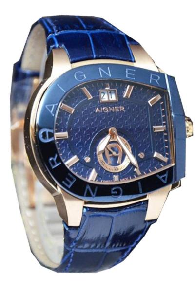 Aigner A15120 Jam Tangan Pria Strap Leather - Blue