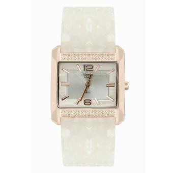 Alexandre Christie Lady Watch Jam Tangan Wanita - Rosegold Putih - Strap Stainless Kombinasi Mika - 2504LHWH  