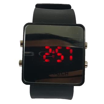 Army Watch - Jam Tangan Digital LED Unisex - Karet Hitam - Dial Hitam SAX 1005  