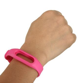 Audew MIBand Bluetooth Replacement Wrist Strap Wearable Wrist Band for Xiaomi Bracelet Pink(INTL)  
