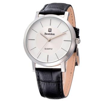 BESTDON BD98105G Men's Fashionable Waterproof Quartz Wrist Watch ?Black+Silver+White(1*SR626) (Intl)  