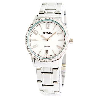 BONIA B210065 - Jam Tangan Wanita - Putih - Stainless Steel  