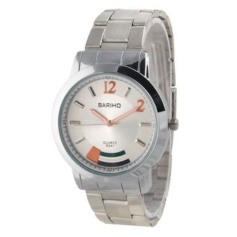 Bariho Classic BR 241G SS SIL - Jam Tangan Pria - Silver - Stainless  