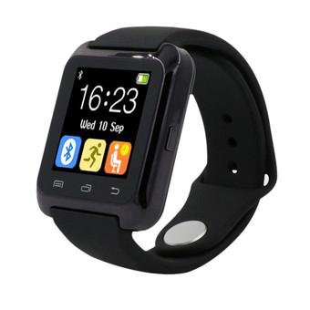 Bluetooth Smart Wrist Watch Pedometer Healthy for iPhone LG Samsung Black  