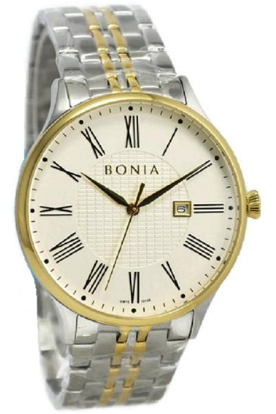 Bonia B10195-1111 Jam Tangan Pria - Silver/Gold