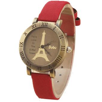 Bubo - Jam Tangan Wanita - Merah - Strap Leather - Erin Paris Watch  