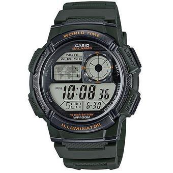 Casio Digital Watch Jam Tangan Pria - Hijau - Resin - AE-1000W-3AVDF  