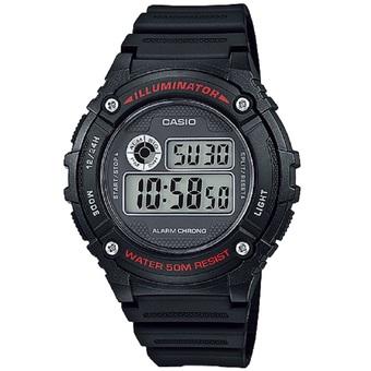 Casio Digital Watch - Jam Tangan Pria - Hitam - Strap Resin - W-216H-1AVDF  