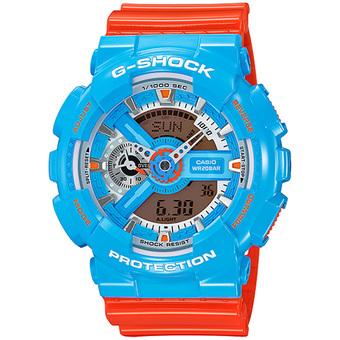Casio G-Shock - Jam Tangan Digital Pria - Orange - Strap Resin - GA-110NC-2A  