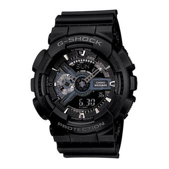 Casio G-Shock Men's Black Resin Strap Watch GA-110-1B (Intl)  