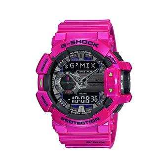Casio G-Shock Men's Pink Resin Strap Watch GBA-400-4C  