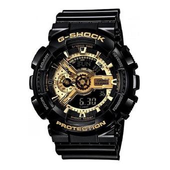 Casio G-Shock Watch Jam Tangan Pria - Hitam Gold - Strap Rubber - GA-110GB-1ADR  