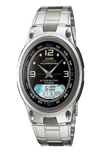 Casio - Jam Tangan Pria - Silver - Stainless Steel - AW-82D-1A  