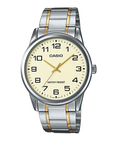 Casio MTP-V001SG-9B Jam Tangan Pria Stainless stell 45mm - Silver