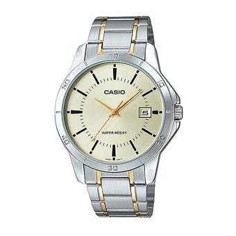 Casio Men's MTP-V004SG-9A - Jam Tangan Pria - Silver - Stainless Steel  