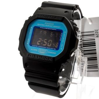 Casio Mens Dw5600sn-1dr G-shock Classic Digital Watch Black Blue (Intl)  