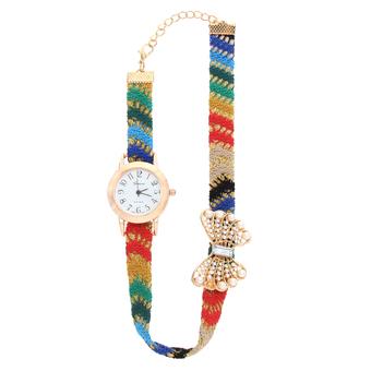 Casual Style Fabric Bracelet Wristwatch Women Fashion Luxury Watch NO.2 (Intl)  