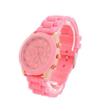 Casual Watch Geneva Unisex Quartz Watch Men Women Analog Wristwatches Sports Watches Silicone Rubber Jelly Gel Watches  