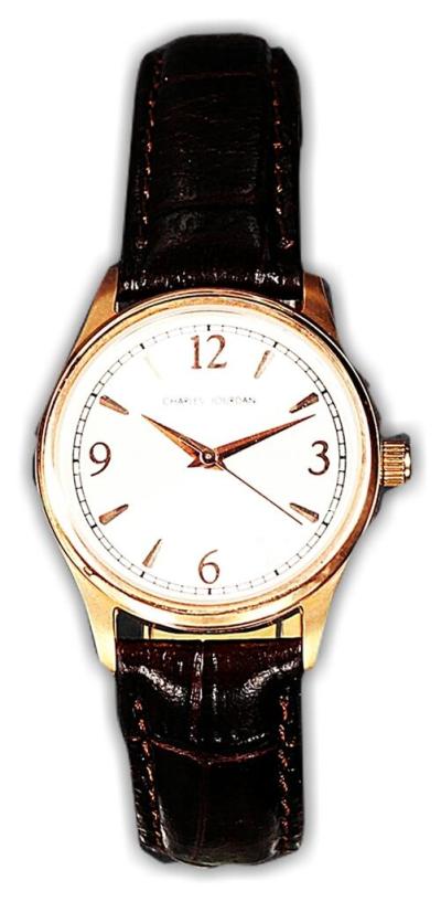 Charles Jourdan 197266 jam tangan wanita kulit 30mm -hitam