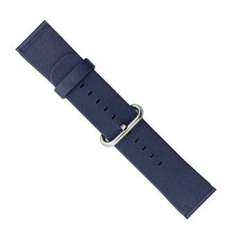 Classic Buckle Genuine Leather Watch Band Strap For Apple Watch 38mm (Blue)  