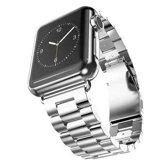 Cross-line 38mm Stainless Steel Bracelet Waist Band Strap Buckle for Apple Watch iWatch Silver (Intl)  