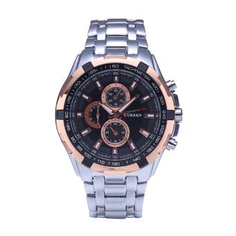 Curren Men's Stainless Steel Strap Watch 8023 Black+Silver  