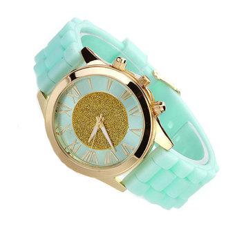 Cyber Fashion Dress Quartz Watches Wristwatches (Green)  