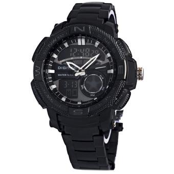 DIGITEC 3014- Jam tangan Pria - Stainless steel - Full hitam  