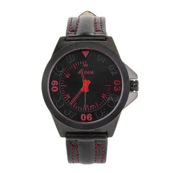 Daybird 3969 Men's Fashionable Quartz PU Band Waterproof Wrist Watch –Black+Red (Intl)  