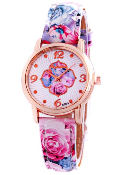 Defollie 01 Jam tangan wanita fashion - pink biru