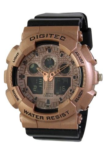Digitec Digital Watch - DG2082T - Black Rs Gold