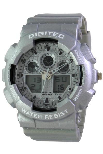 Digitec Digital Watch DG2082T Silver Jam Tangan Pria - Silver