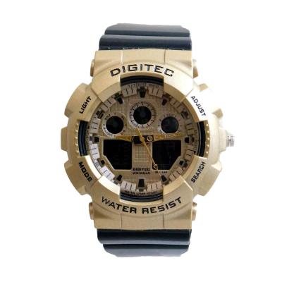 Digitec Men's DG 2082 T Jam Tangan Pria Strap Rubber - Gold