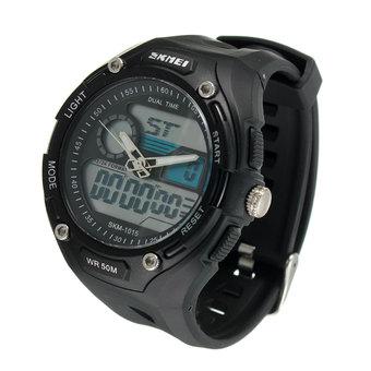 Dual Time Analog-Digital Stopwatch Day Date Men Boy Waterproof SKMEI Sport Watch  