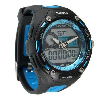 Dual Time Analog-Digital Stopwatch Day Date Men Boy Waterproof SKMEI Sport Watch (Intl)  