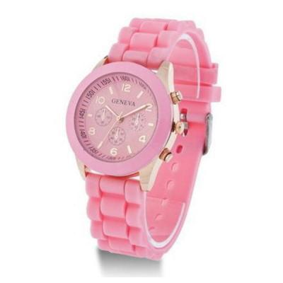 Efoxcity Fashion Silicone Women Casual Quartz Watch - Pink