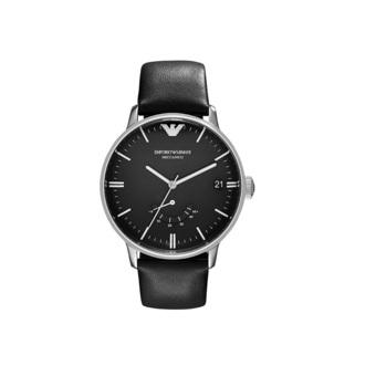 Emporio Armani Meccanico Leather Watch Black AR4656 (Intl)  