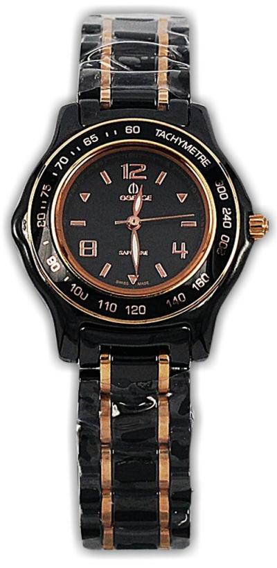 Essense 7083Lrg jam tangan wanita keramik 25mm-hitam
