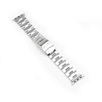 Exclusive Imports Stainless Steel Watch Band Watchband for Apple Watch with Adapters 38mm Silver