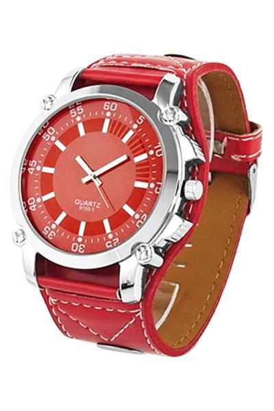Exclusive Imports Watch - Jam Tangan Pria - Merah - Strap Leather