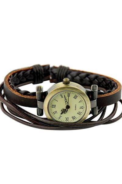 Exclusive Imports Women's Brown Kulit Strap Watch